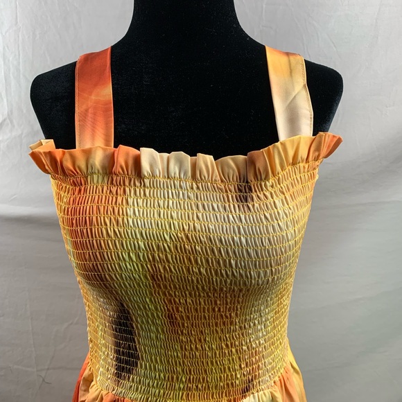 Tie Dye Shirred Cami Dress - Picture 6 of 8